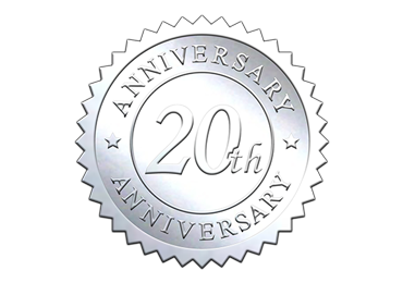 Silver 20th Anniversary Seal