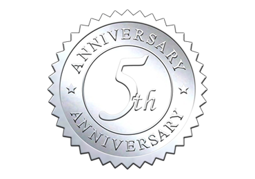 Silver 5th Anniversary Seal