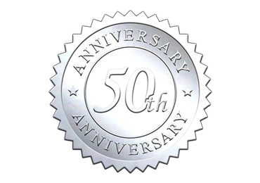 Silver 50th Anniversary Seal
